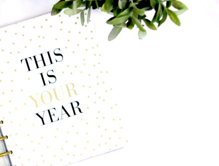 A notebook reading This Is Your Year